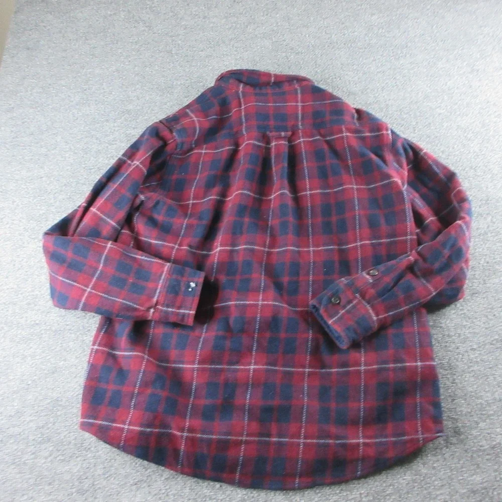 Orvis Shirt Mens XL Red Plaid Long Sleeve Flannel Button Up Casual Workwear